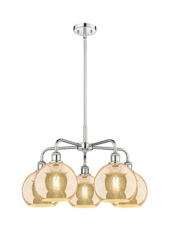 Athens - 5 Light - 26 inch - Polished Chrome - Chandelier (3442|516-5CR-PC-G128-8)