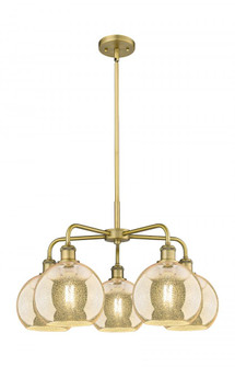 Athens - 5 Light - 26 inch - Brushed Brass - Chandelier (3442|516-5CR-BB-G128-8)