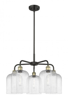 Bridal Veil - 5 Light - 23 inch - Black Antique Brass - Chandelier (3442|516-5CR-BAB-G559-8CL)