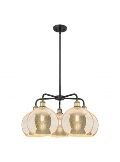 Athens - 5 Light - 28 inch - Black Antique Brass - Chandelier (3442|516-5CR-BAB-G128-10)