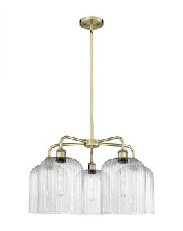 Bridal Veil - 5 Light - 23 inch - Antique Brass - Chandelier (3442|516-5CR-AB-G559-8SDY)