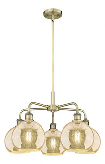 Athens - 5 Light - 26 inch - Antique Brass - Chandelier (3442|516-5CR-AB-G128-8)