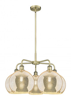 Athens - 5 Light - 28 inch - Antique Brass - Chandelier (3442|516-5CR-AB-G128-10)