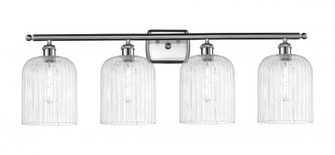Bridal Veil - 4 Light - 35 inch - Brushed Satin Nickel - Bath Vanity Light (3442|516-4W-SN-G559-8SDY)