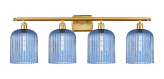Bridal Veil - 4 Light - 35 inch - Satin Gold - Bath Vanity Light (3442|516-4W-SG-G559-8BL)