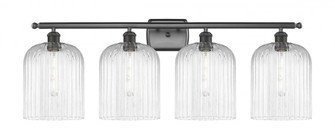 Bridal Veil - 4 Light - 35 inch - Oil Rubbed Bronze - Bath Vanity Light (3442|516-4W-OB-G559-8CL)