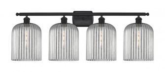 Bridal Veil - 4 Light - 35 inch - Matte Black - Bath Vanity Light (3442|516-4W-BK-G559-8SM)