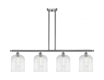 Bridal Veil - 4 Light - 48 inch - Brushed Satin Nickel - Stem hung - Island Light (3442|516-4I-SN-G559-8CL)