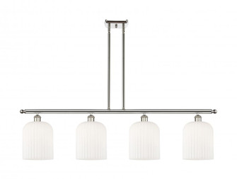 Bridal Veil - 4 Light - 48 inch - Polished Nickel - Stem hung - Island Light (3442|516-4I-PN-G559-8GWH)