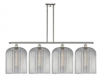 Bridal Veil - 4 Light - 48 inch - Polished Nickel - Stem hung - Island Light (3442|516-4I-PN-G559-12SM)