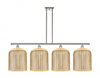 Bridal Veil - 4 Light - 48 inch - Polished Nickel - Stem hung - Island Light (3442|516-4I-PN-G559-12ME)