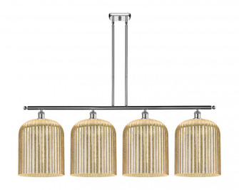 Bridal Veil - 4 Light - 48 inch - Polished Chrome - Stem hung - Island Light (3442|516-4I-PC-G559-12ME)