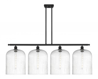 Bridal Veil - 4 Light - 48 inch - Matte Black - Stem hung - Island Light (3442|516-4I-BK-G559-12SDY)