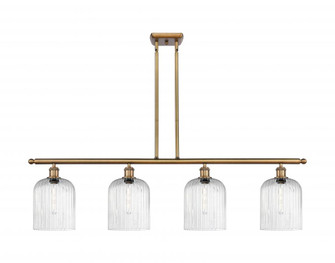 Bridal Veil - 4 Light - 48 inch - Brushed Brass - Stem hung - Island Light (3442|516-4I-BB-G559-8SDY)