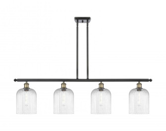 Bridal Veil - 4 Light - 48 inch - Black Antique Brass - Stem hung - Island Light (3442|516-4I-BAB-G559-8CL)