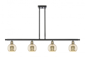 Athens - 4 Light - 48 inch - Black Antique Brass - Stem hung - Island Light (3442|516-4I-BAB-G128-6)
