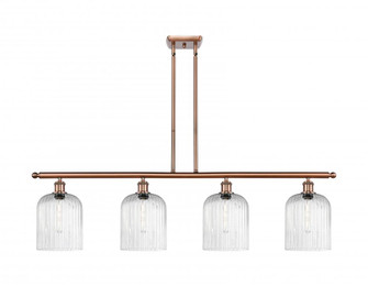 Bridal Veil - 4 Light - 48 inch - Antique Copper - Stem hung - Island Light (3442|516-4I-AC-G559-8SDY)