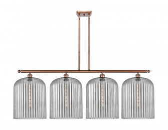 Bridal Veil - 4 Light - 48 inch - Antique Copper - Stem hung - Island Light (3442|516-4I-AC-G559-12SM)