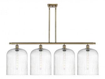 Bridal Veil - 4 Light - 48 inch - Antique Brass - Stem hung - Island Light (3442|516-4I-AB-G559-12SDY)