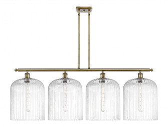 Bridal Veil - 4 Light - 48 inch - Antique Brass - Stem hung - Island Light (3442|516-4I-AB-G559-12CL)