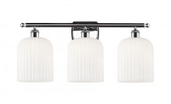 Bridal Veil - 3 Light - 25 inch - Polished Chrome - Bath Vanity Light (3442|516-3W-PC-G559-8GWH)
