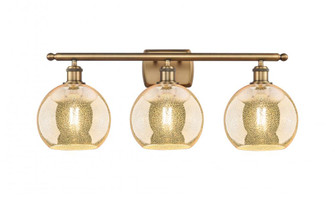 Athens - 3 Light - 28 inch - Brushed Brass - Bath Vanity Light (3442|516-3W-BB-G128-8)