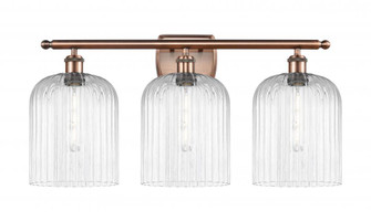 Bridal Veil - 3 Light - 25 inch - Antique Copper - Bath Vanity Light (3442|516-3W-AC-G559-8CL)