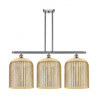 Bridal Veil - 3 Light - 36 inch - Brushed Satin Nickel - Stem hung - Island Light (3442|516-3I-SN-G559-12ME)