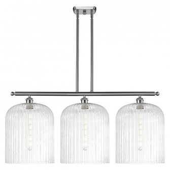Bridal Veil - 3 Light - 36 inch - Brushed Satin Nickel - Stem hung - Island Light (3442|516-3I-SN-G559-12CL)