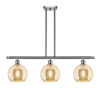 Athens - 3 Light - 36 inch - Brushed Satin Nickel - Stem hung - Island Light (3442|516-3I-SN-G128-8)