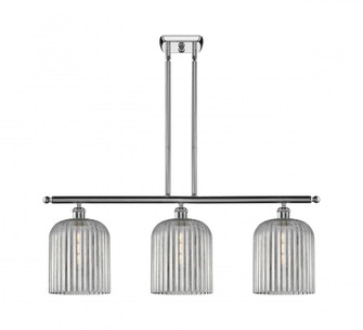 Bridal Veil - 3 Light - 36 inch - Polished Chrome - Stem hung - Island Light (3442|516-3I-PC-G559-8SM)