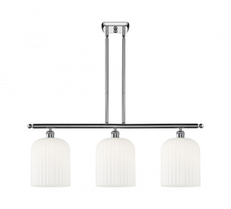 Bridal Veil - 3 Light - 36 inch - Polished Chrome - Stem hung - Island Light (3442|516-3I-PC-G559-8GWH)