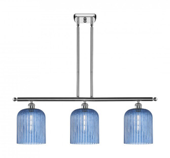 Bridal Veil - 3 Light - 36 inch - Polished Chrome - Stem hung - Island Light (3442|516-3I-PC-G559-8BL)