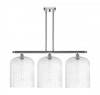 Bridal Veil - 3 Light - 36 inch - Polished Chrome - Stem hung - Island Light (3442|516-3I-PC-G559-12SDY)