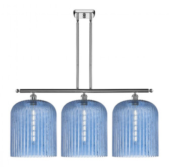 Bridal Veil - 3 Light - 36 inch - Polished Chrome - Stem hung - Island Light (3442|516-3I-PC-G559-12BL)