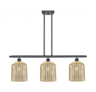 Bridal Veil - 3 Light - 36 inch - Oil Rubbed Bronze - Stem hung - Island Light (3442|516-3I-OB-G559-8ME)