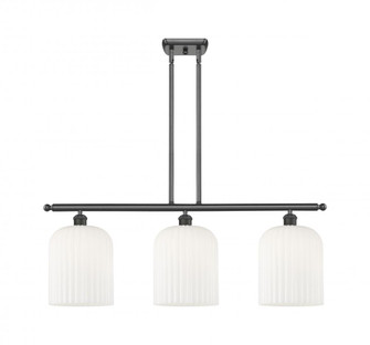 Bridal Veil - 3 Light - 36 inch - Oil Rubbed Bronze - Stem hung - Island Light (3442|516-3I-OB-G559-8GWH)