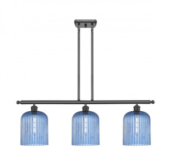 Bridal Veil - 3 Light - 36 inch - Oil Rubbed Bronze - Stem hung - Island Light (3442|516-3I-OB-G559-8BL)
