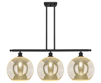 Athens - 3 Light - 38 inch - Matte Black - Stem Hung - Island Light (3442|516-3I-BK-G128-12)