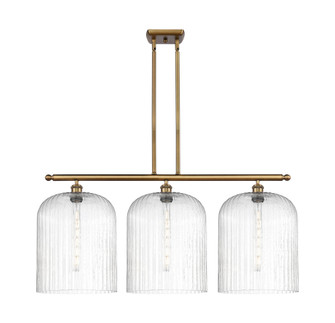 Bridal Veil - 3 Light - 36 inch - Brushed Brass - Stem hung - Island Light (3442|516-3I-BB-G559-12SDY)