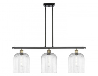 Bridal Veil - 3 Light - 36 inch - Black Antique Brass - Stem hung - Island Light (3442|516-3I-BAB-G559-8CL)