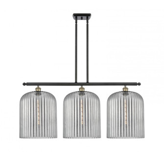 Bridal Veil - 3 Light - 36 inch - Black Antique Brass - Stem hung - Island Light (3442|516-3I-BAB-G559-12SM)