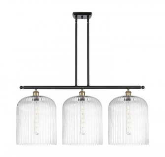 Bridal Veil - 3 Light - 36 inch - Black Antique Brass - Stem hung - Island Light (3442|516-3I-BAB-G559-12CL)