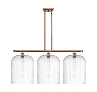 Bridal Veil - 3 Light - 36 inch - Antique Copper - Stem hung - Island Light (3442|516-3I-AC-G559-12SDY)