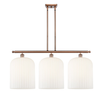 Bridal Veil - 3 Light - 36 inch - Antique Copper - Stem hung - Island Light (3442|516-3I-AC-G559-12GWH)