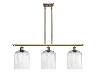 Bridal Veil - 3 Light - 36 inch - Antique Brass - Stem hung - Island Light (3442|516-3I-AB-G559-8SDY)