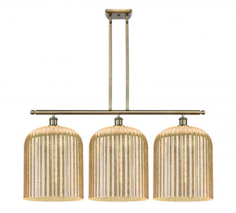 Bridal Veil - 3 Light - 36 inch - Antique Brass - Stem hung - Island Light (3442|516-3I-AB-G559-12ME)