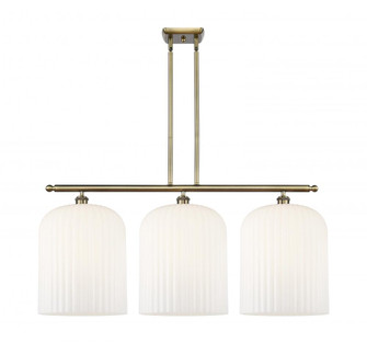 Bridal Veil - 3 Light - 36 inch - Antique Brass - Stem hung - Island Light (3442|516-3I-AB-G559-12GWH)