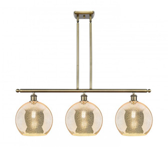 Athens - 3 Light - 37 inch - Antique Brass - Stem Hung - Island Light (3442|516-3I-AB-G128-10)
