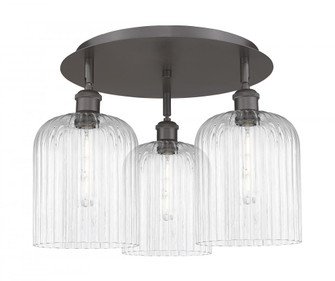 Bridal Veil - 3 Light - 17 inch - Oil Rubbed Bronze - Semi-Flush Mount (3442|516-3C-OB-G559-8CL)